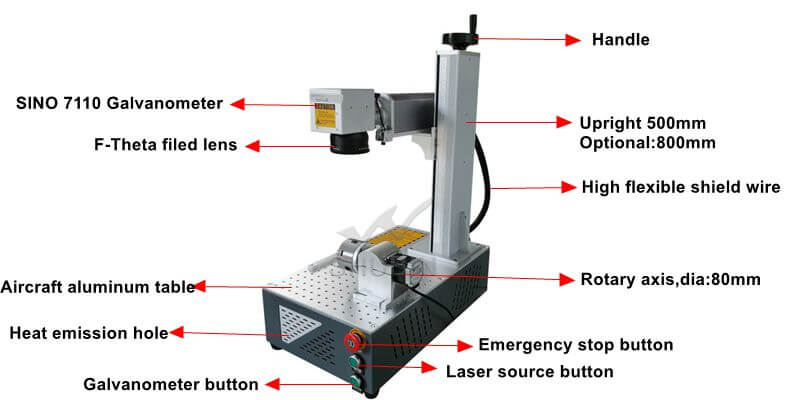 Fiber laser 30W JPT source